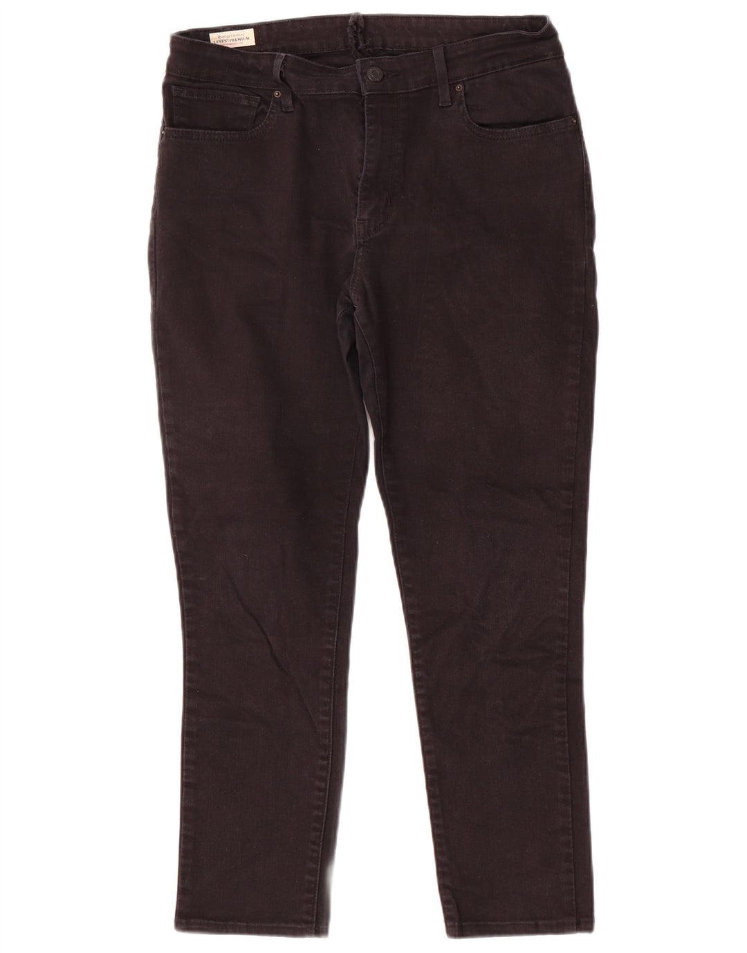 Calça jeans feminina Levi's Slim W32 L26 algodão preto