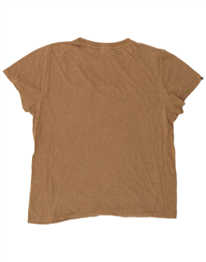 Camiseta feminina SUPERDRY UK 18 XL algodão bege