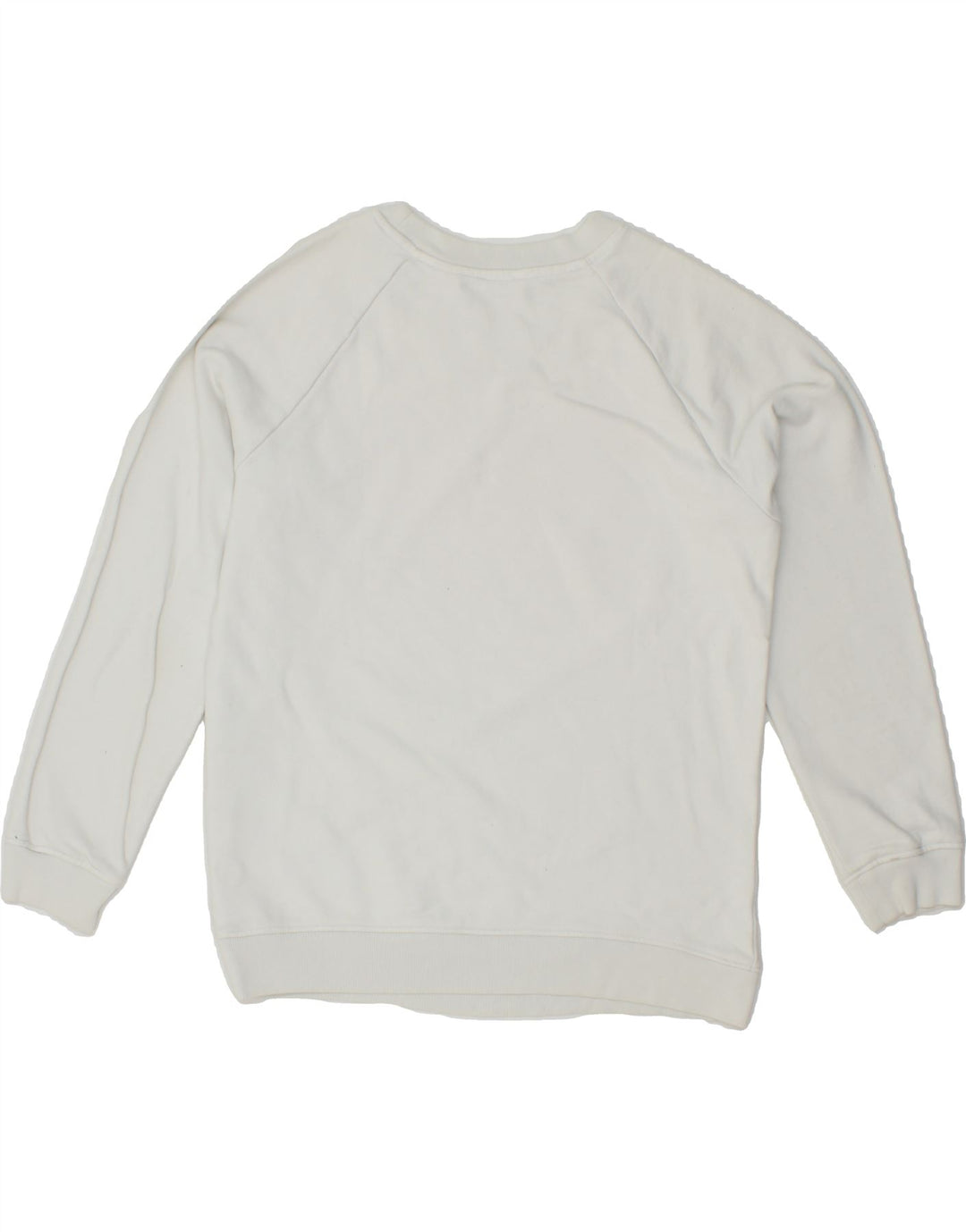 LEVI'S Womens Oversized Graphic Sweatshirt Jumper UK 6 XS White Cotton Vintage Levi's and Second-Hand Levi's from Messina Hembry 