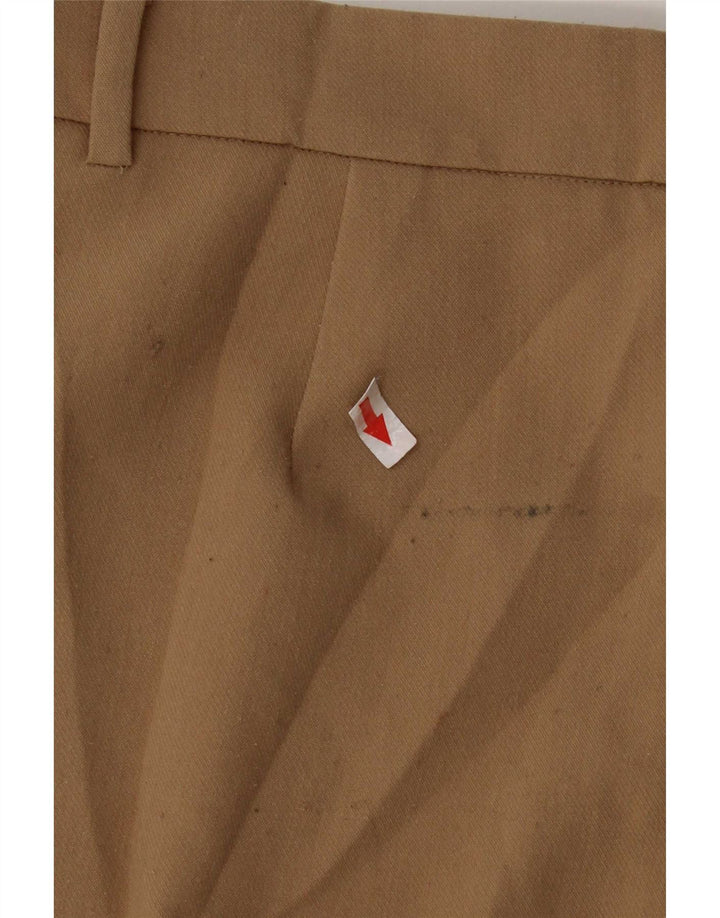 Calça feminina Zara Pegged Suit Médio W28 L31 Poliéster Bege