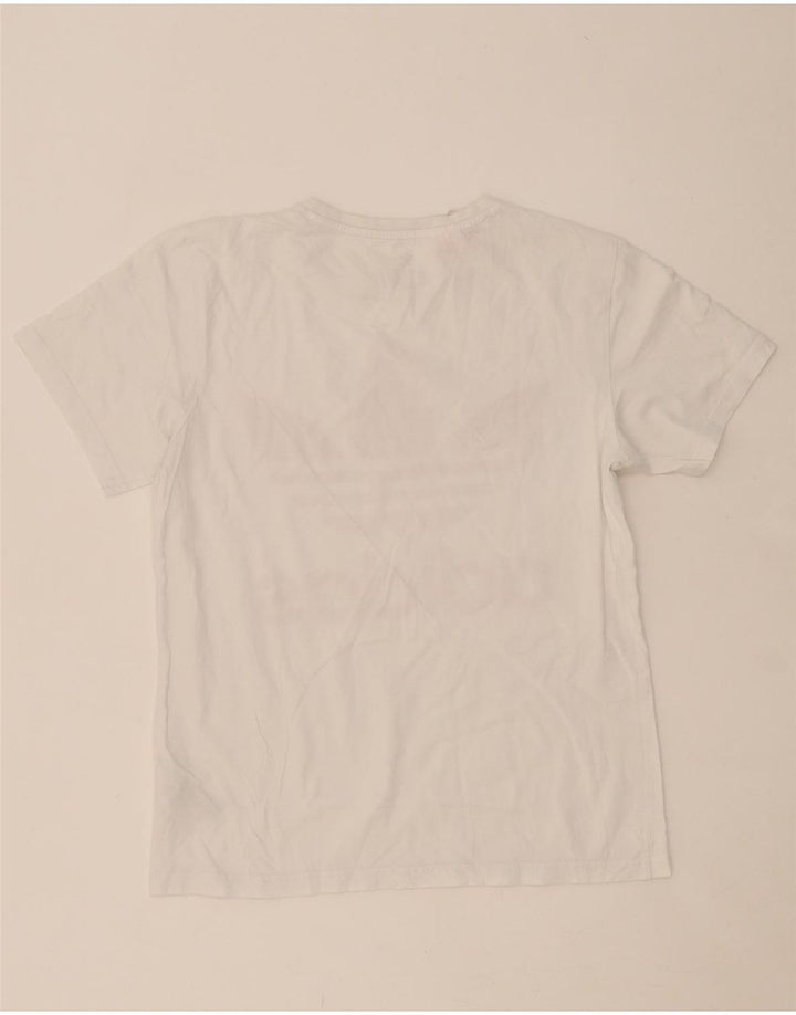 ADIDAS Girls Graphic T-Shirt Top 14-15 Years White Cotton Vintage Adidas and Second-Hand Adidas from Messina Hembry 