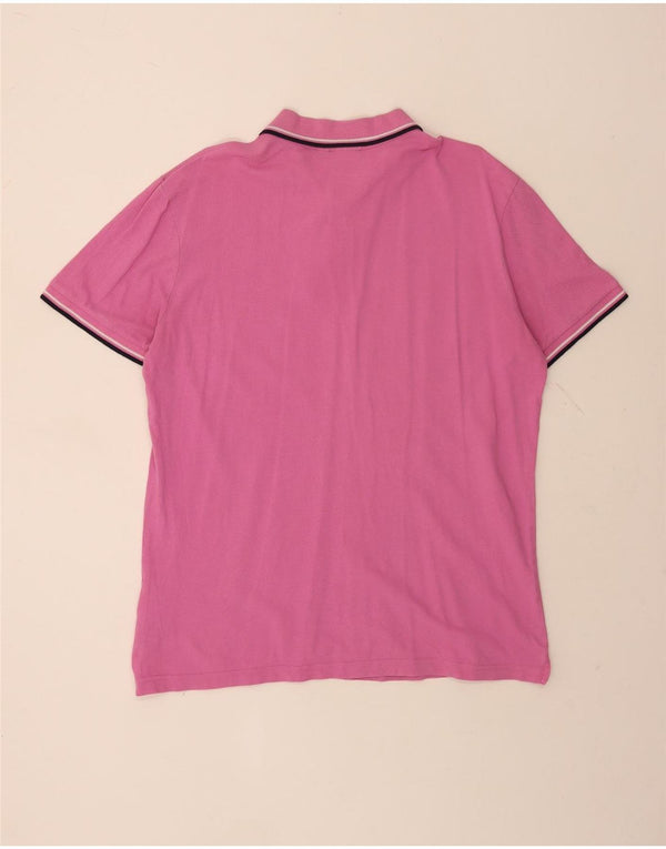Camisa polo masculina Diadora 2XL algodão rosa