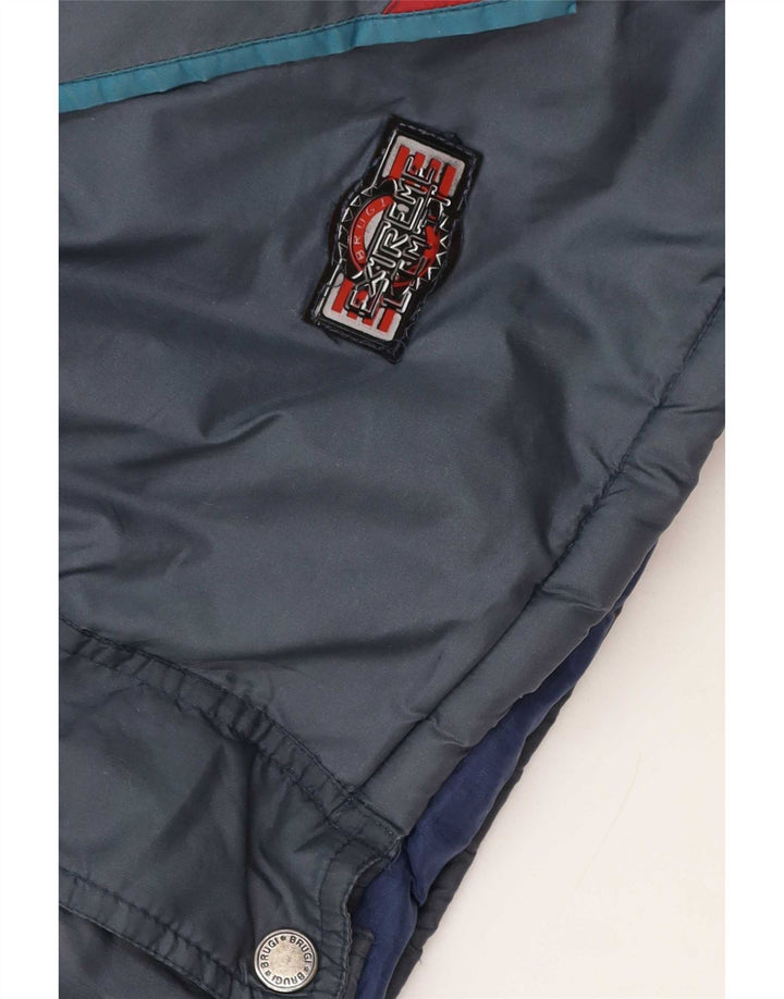 Jaqueta de esqui masculina Brugi UK 42 XL cinza colorblock