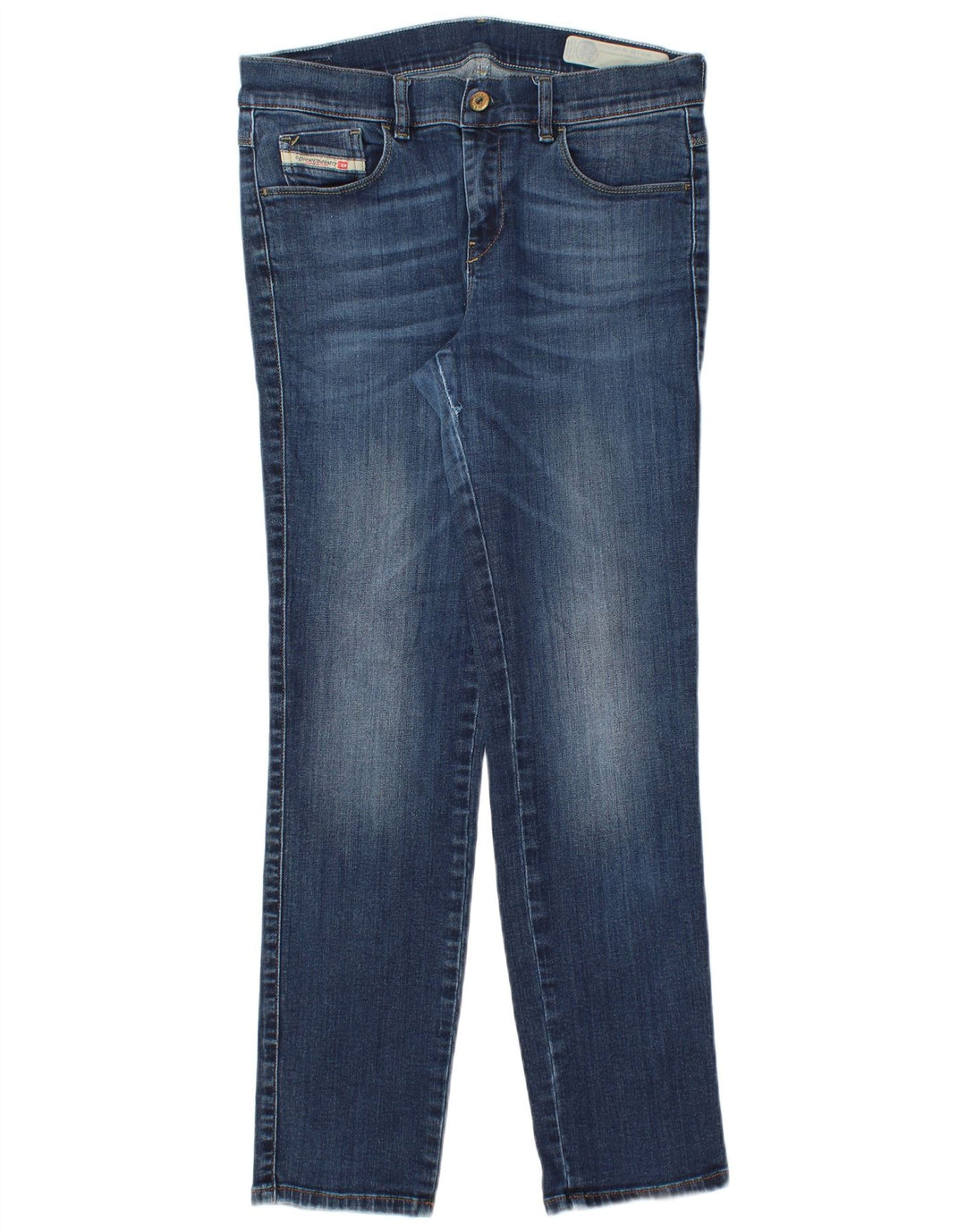 Jeans Slim Feminino Diesel W29 L29 Azul Algodão