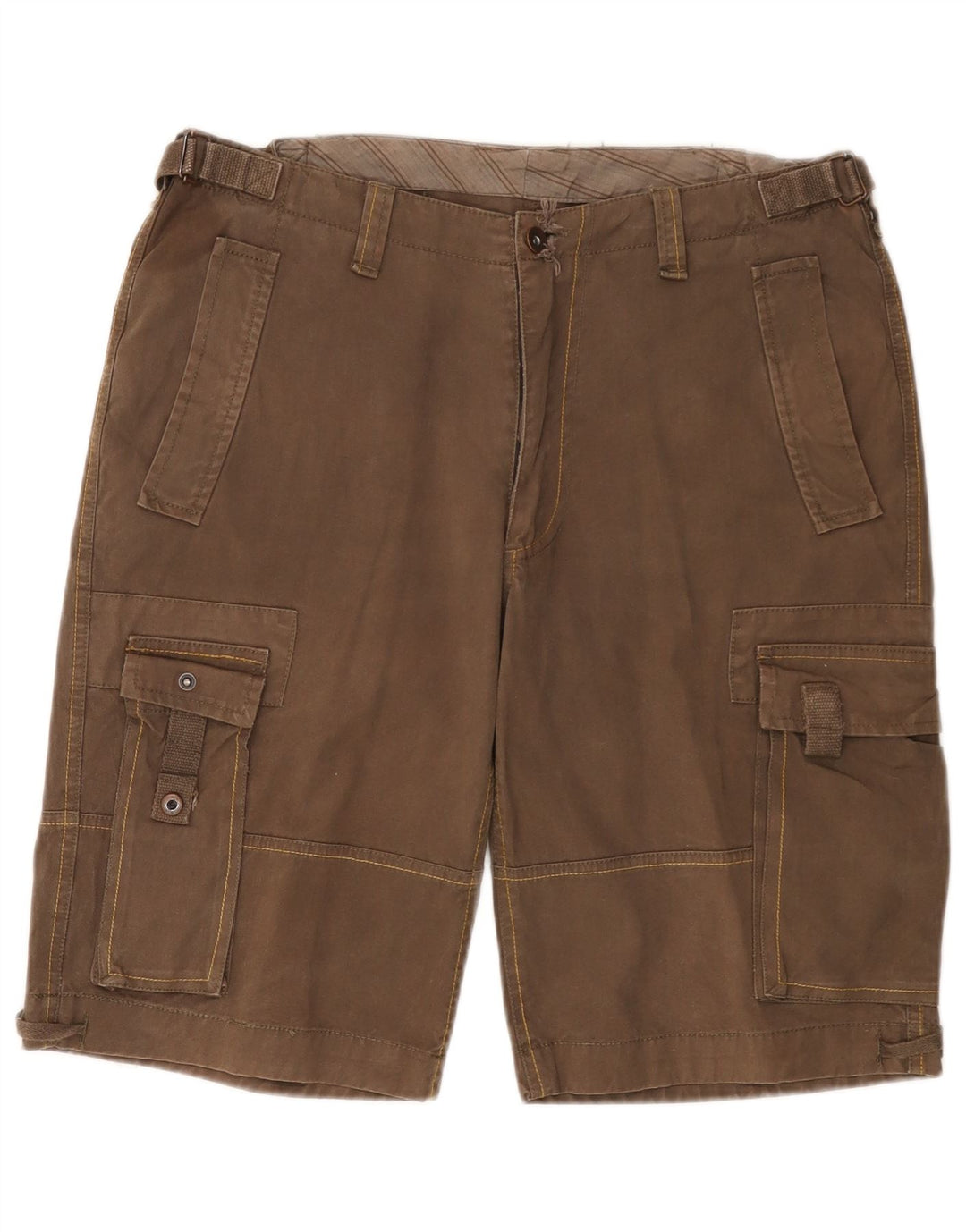 Shorts cargo masculino VINTAGE IT 48 médio W32 marrom