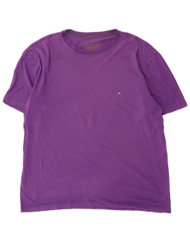 Camiseta masculina Tommy Hilfiger grande roxa