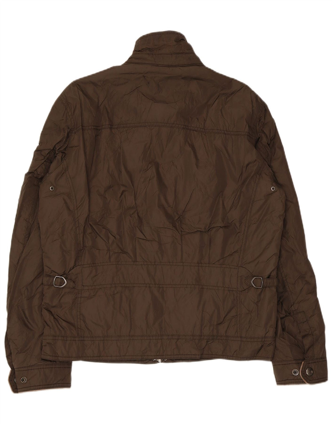 Jaqueta utilitária masculina MASSIMO DUTTI Reino Unido 40 grande nylon cáqui