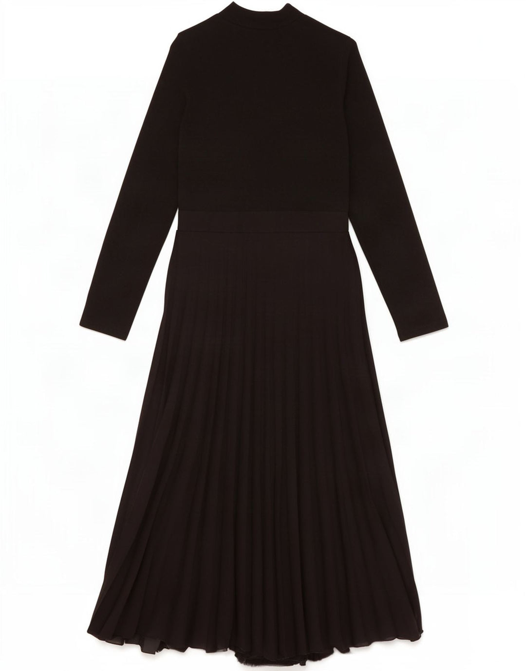 Vestido maxi feminino de manga comprida Zara Reino Unido 14 grande preto elastano