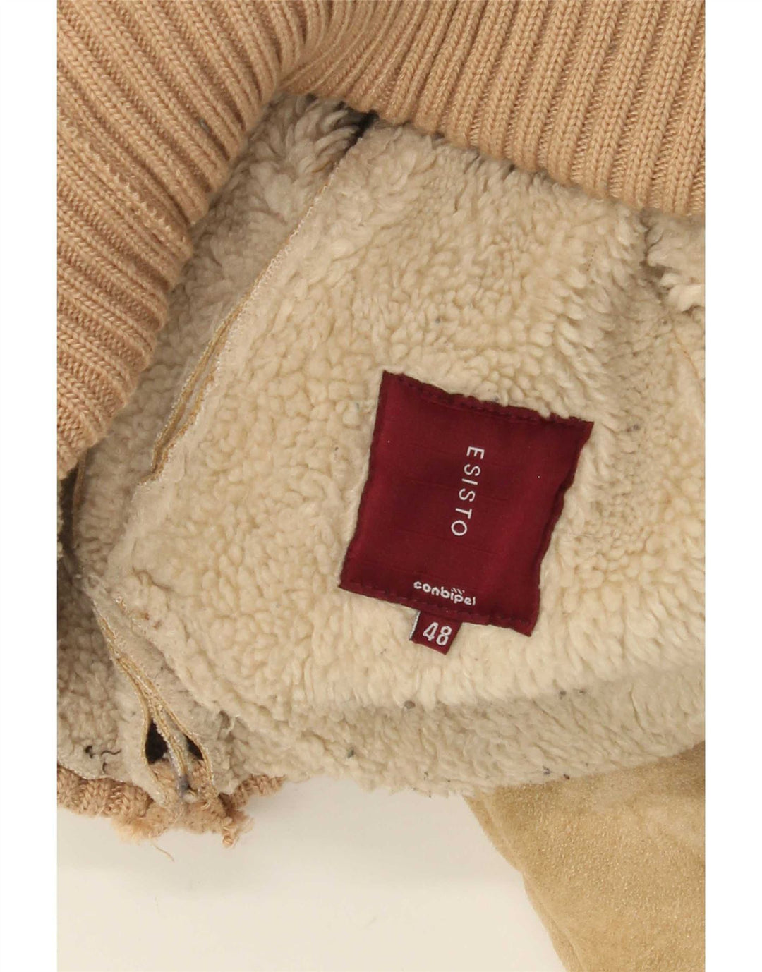 Jaqueta Shearling Feminina Conbipel IT 48 XL Bege
