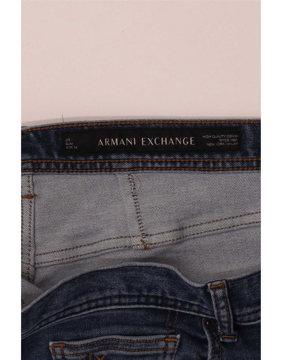 Armani Exchange Mens Jeans Slim W34 L32 Azul
