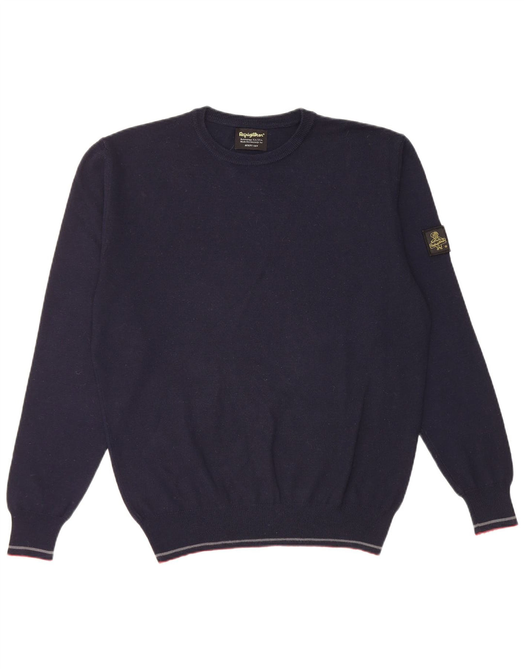 Suéter masculino Refrigiwear de ajuste regular com gola redonda pequeno azul marinho