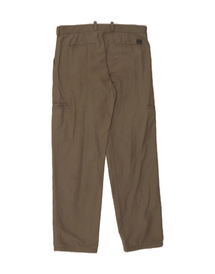 PIONIER Mens Straight Cargo Trousers W36 L34 Khaki Cotton Vintage Pionier and Second-Hand Pionier from Messina Hembry 
