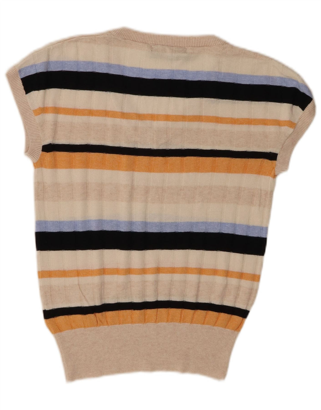 Regata feminina Marks & Spencer com colete UK 10 pequena listrada multicolorida