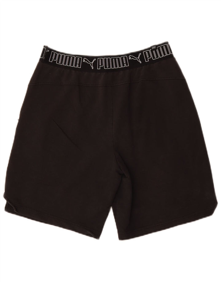 Shorts esportivos gráficos masculinos Puma médio preto algodão