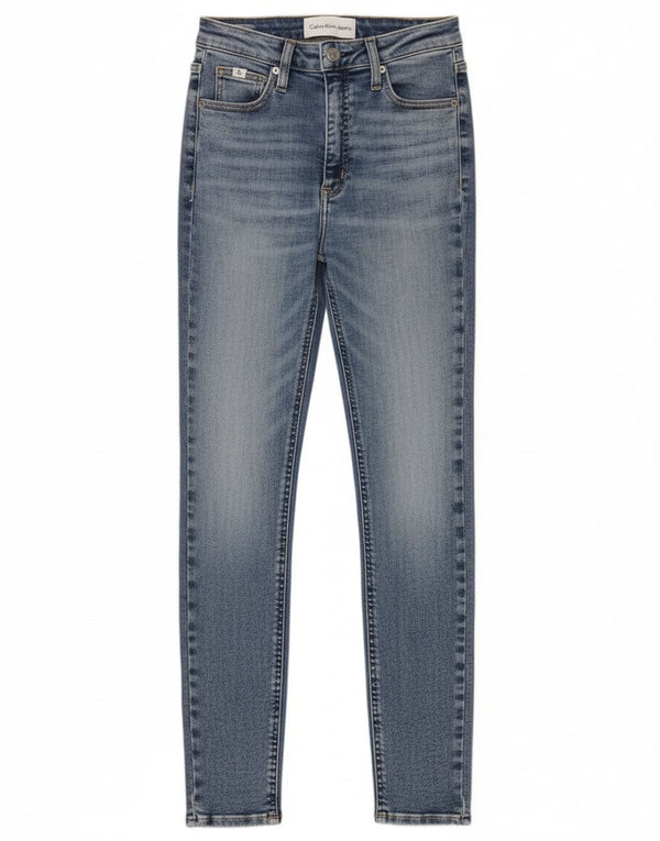Calvin Klein Jeans Skinny Feminino W27 L30 Azul Algodão