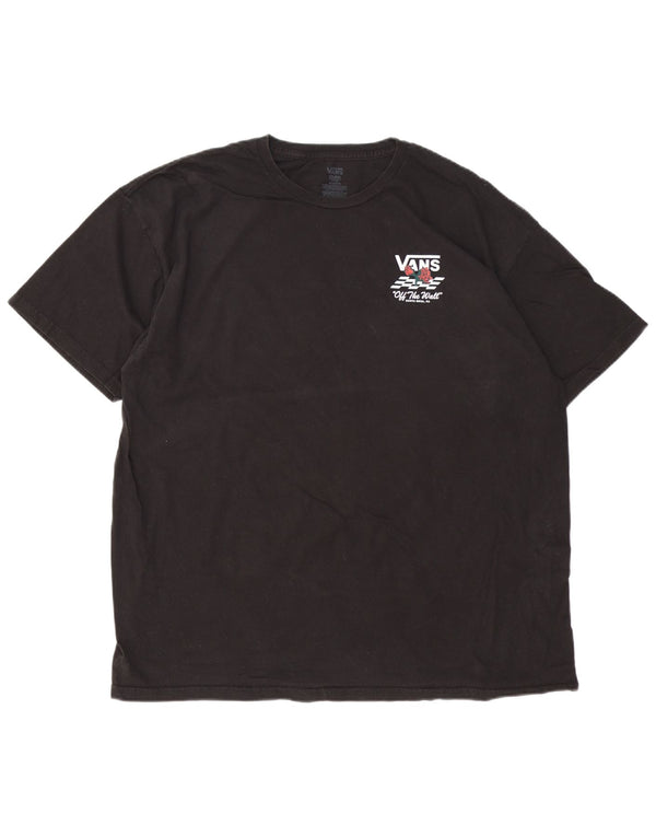Camiseta masculina gráfica VANS Top 2XL algodão preto