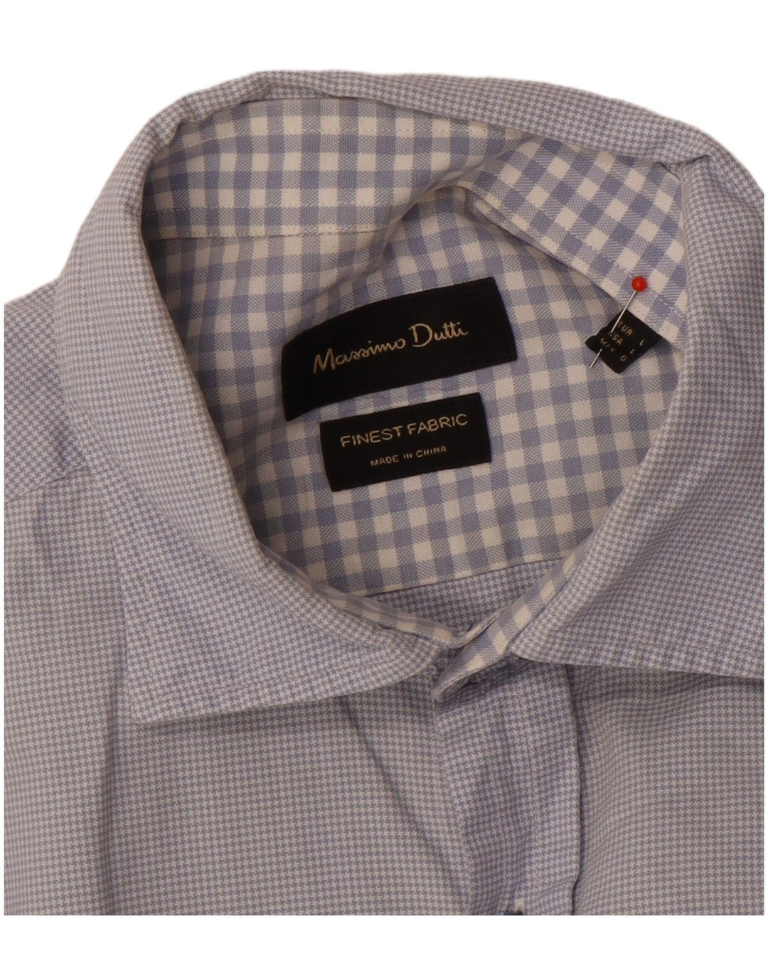 Camisa masculina Massimo Dutti grande azul
