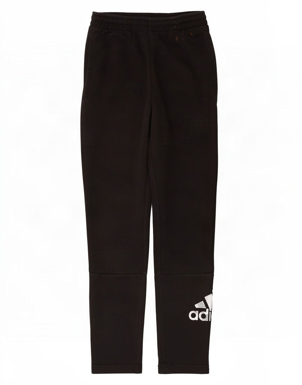 Adidas Womens Graphic Tracksuit Calças Reino Unido 8 Pequeno Algodão Preto