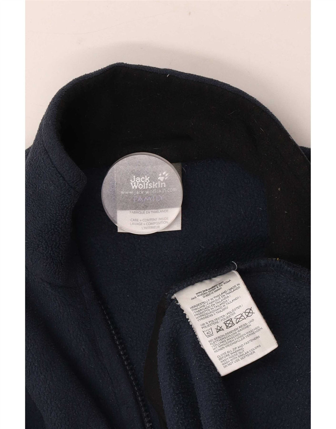 Jaqueta Jack Wolfskin Boys Liner Fleece 13-14 Anos Azul Marinho Poliéster