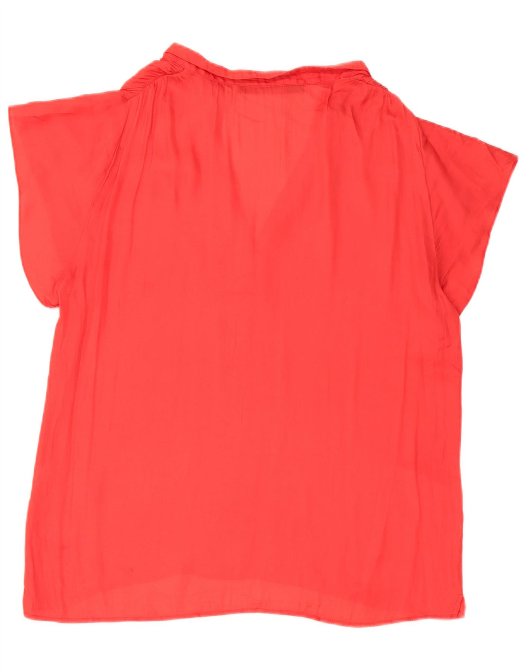 Zara Blusa Feminina Top UK 16 Grande Vermelho