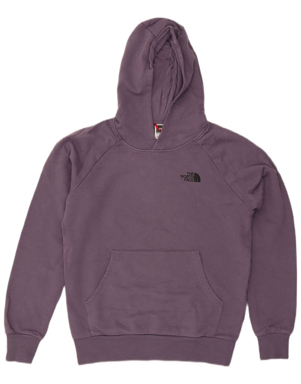 Suéter com capuz gráfico masculino The North Face algodão roxo médio
