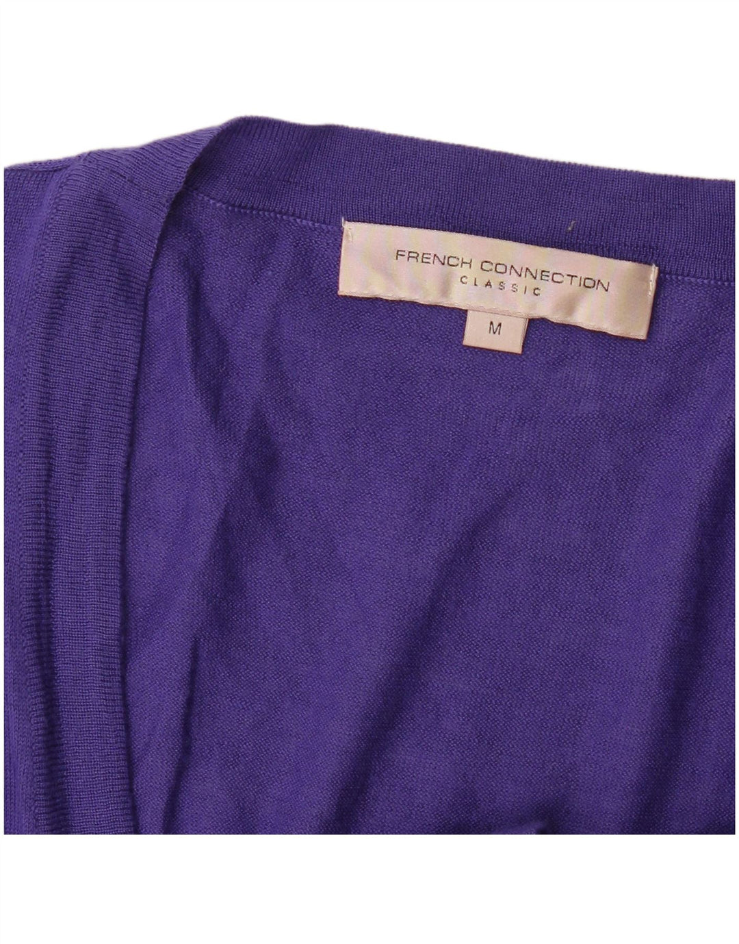 Suéter Cardigan Feminino Longline French Connection Reino Unido 12 Roxo Médio