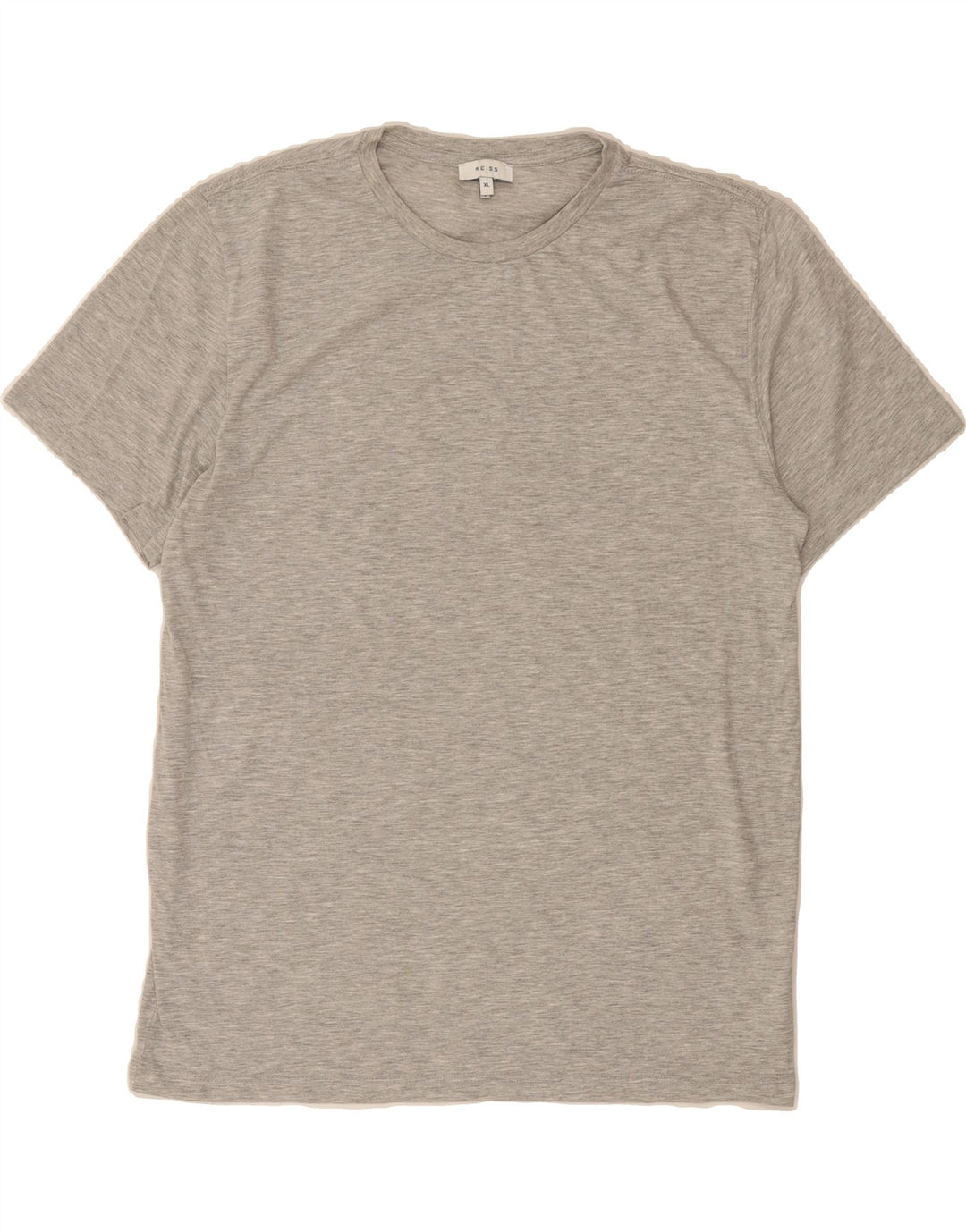 REISS Mens T-Shirt Top XL Grey Flecked Cotton Vintage Reiss and Second-Hand Reiss from Messina Hembry 