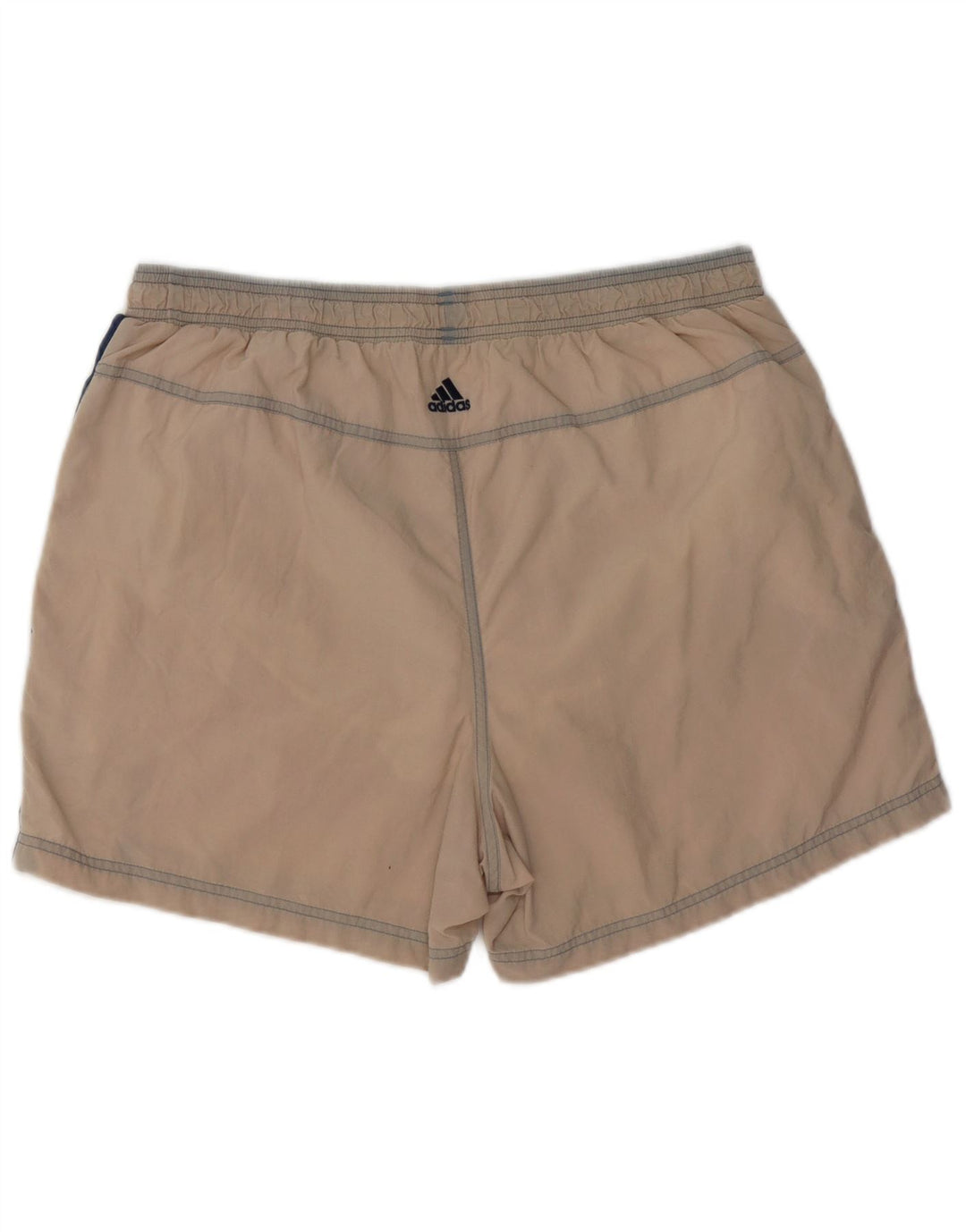 ADIDAS Mens Graphic Sport Shorts Grande Bege Colourblock Poliéster