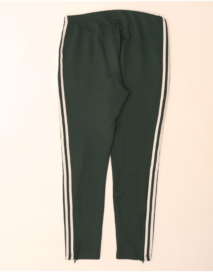 Calças de treino femininas ADIDAS UK 12 verde médio