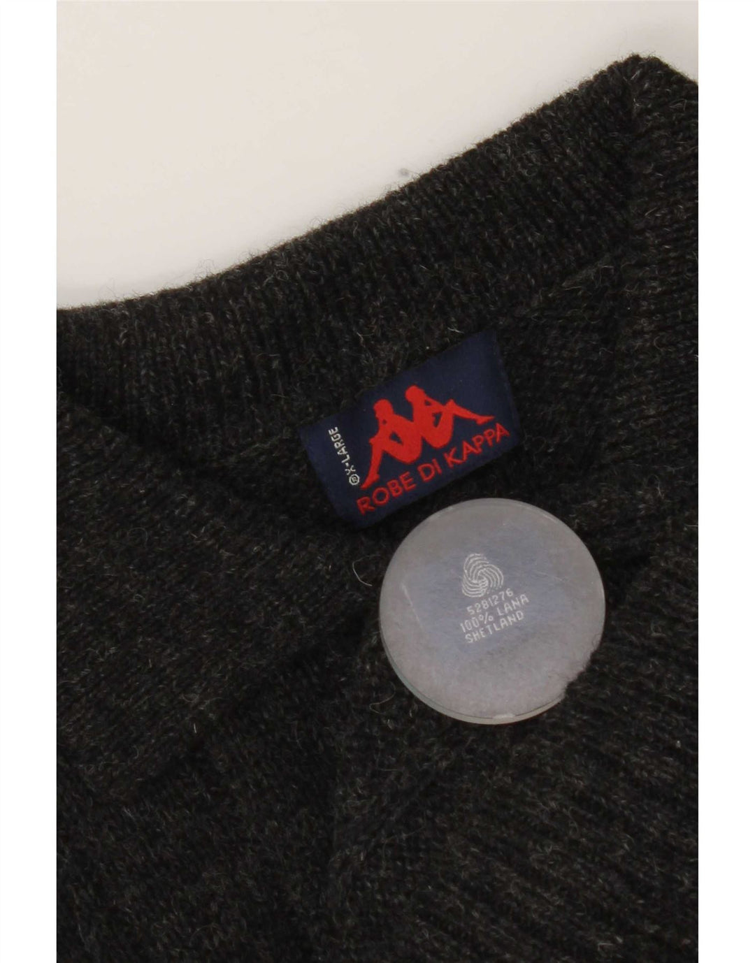Suéter cardigã masculino Kappa XL lã cinza