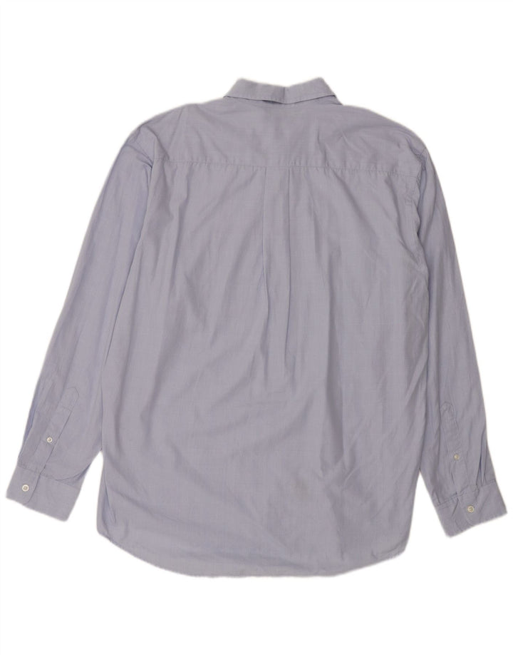 Camisa masculina Nautica grande algodão xadrez azul