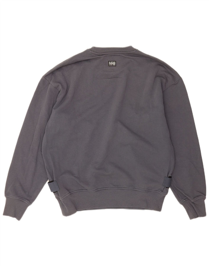 G-Star moletom masculino jumper grande algodão cinza