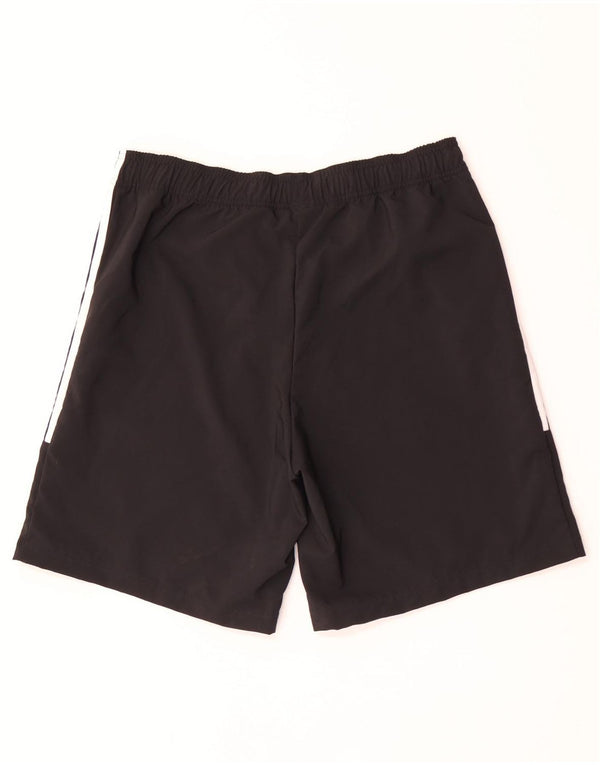 Shorts esportivos masculinos Adidas grande poliéster preto
