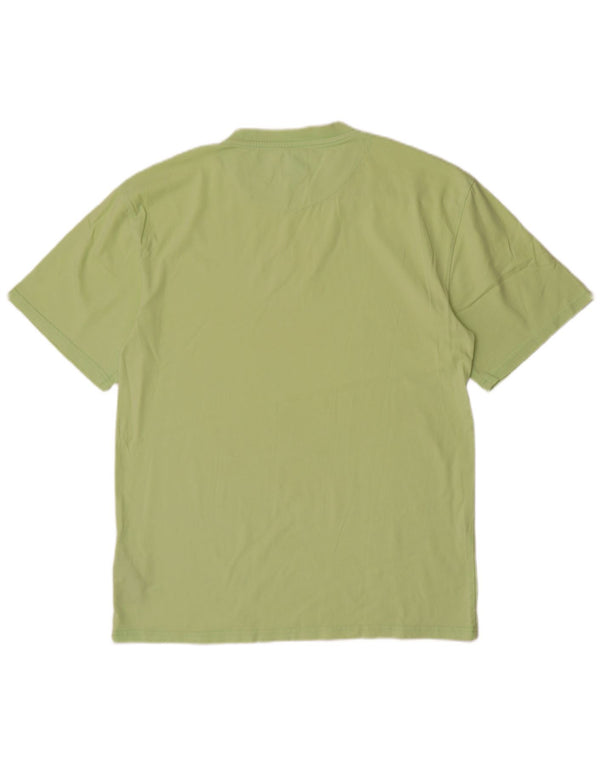 Camiseta gráfica masculina Karl Kani Top médio algodão verde
