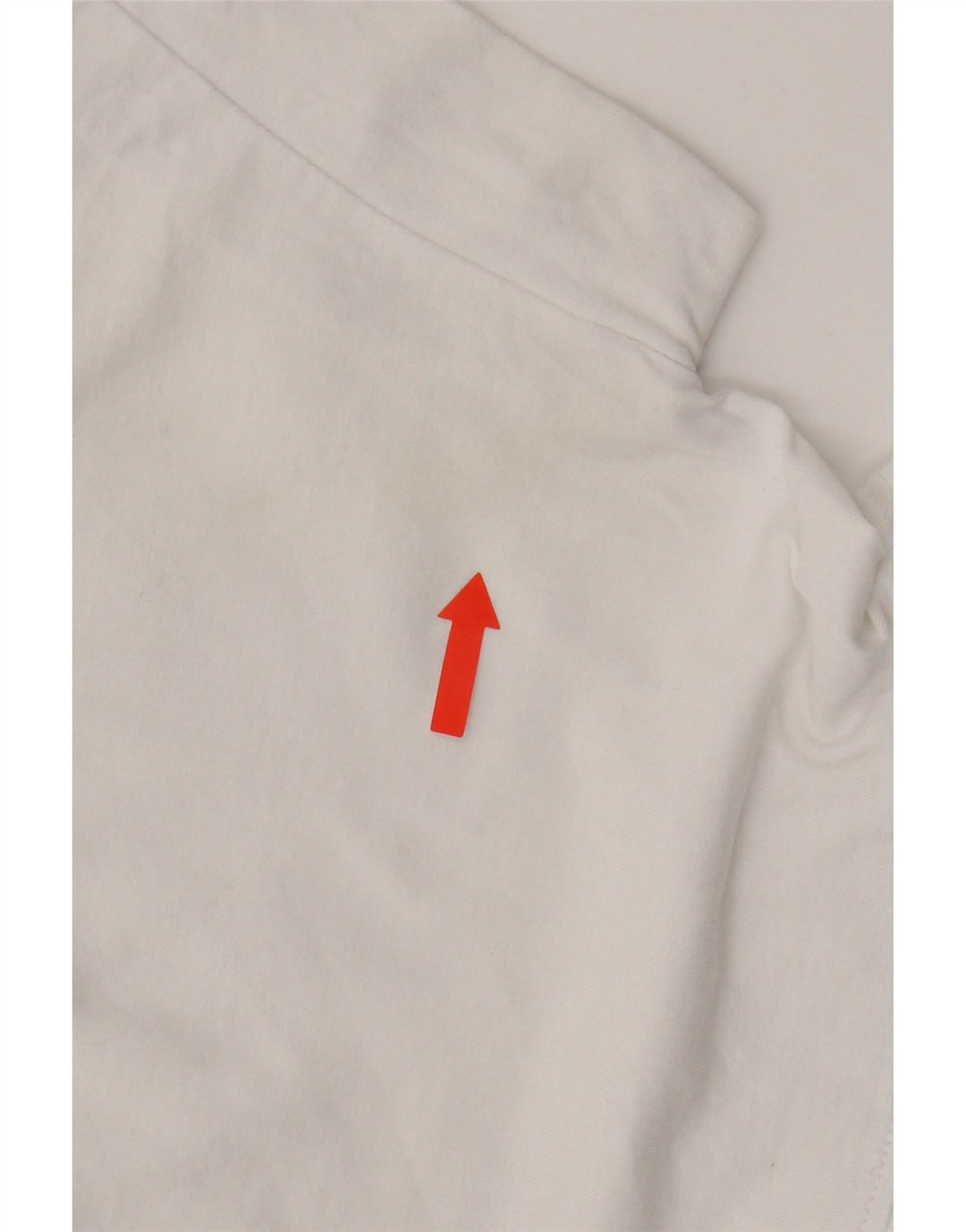 Blusa feminina Zara com babados na frente UK 10 algodão branco pequeno