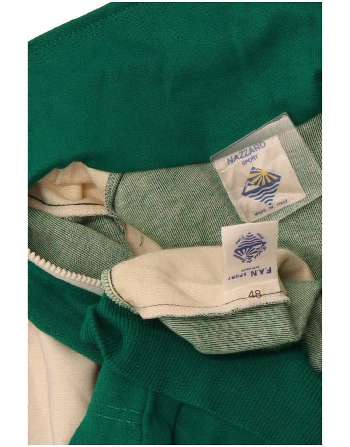 Jaqueta feminina VINTAGE com estampa gráfica IT 48 XL verde colorblock