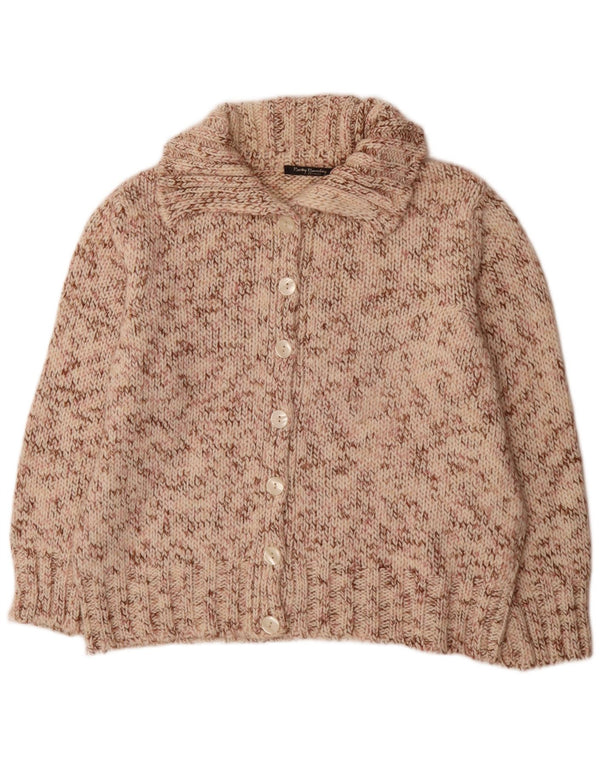 Betty Barclay Womens Cardigan Sweater UK 20 2XL Beige Flecked Polyacrylic