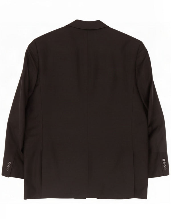 Jaqueta Blazer masculina de 2 botões Marks & Spencer UK 46 XL Linho preto