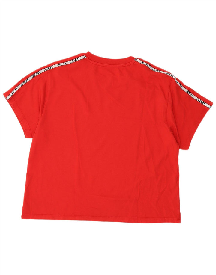 Camiseta feminina gráfica Levi's UK 12 médio vermelho