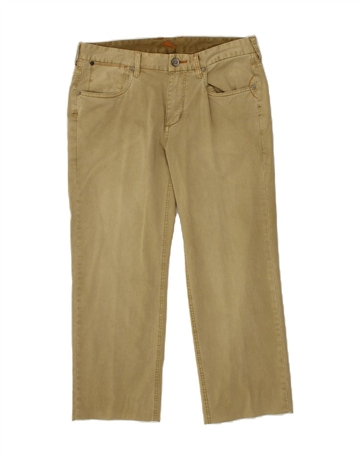 TOMMY BAHAMA Mens Straight Capri Trousers W32 L25  Green Cotton Vintage Tommy Bahama and Second-Hand Tommy Bahama from Messina Hembry 