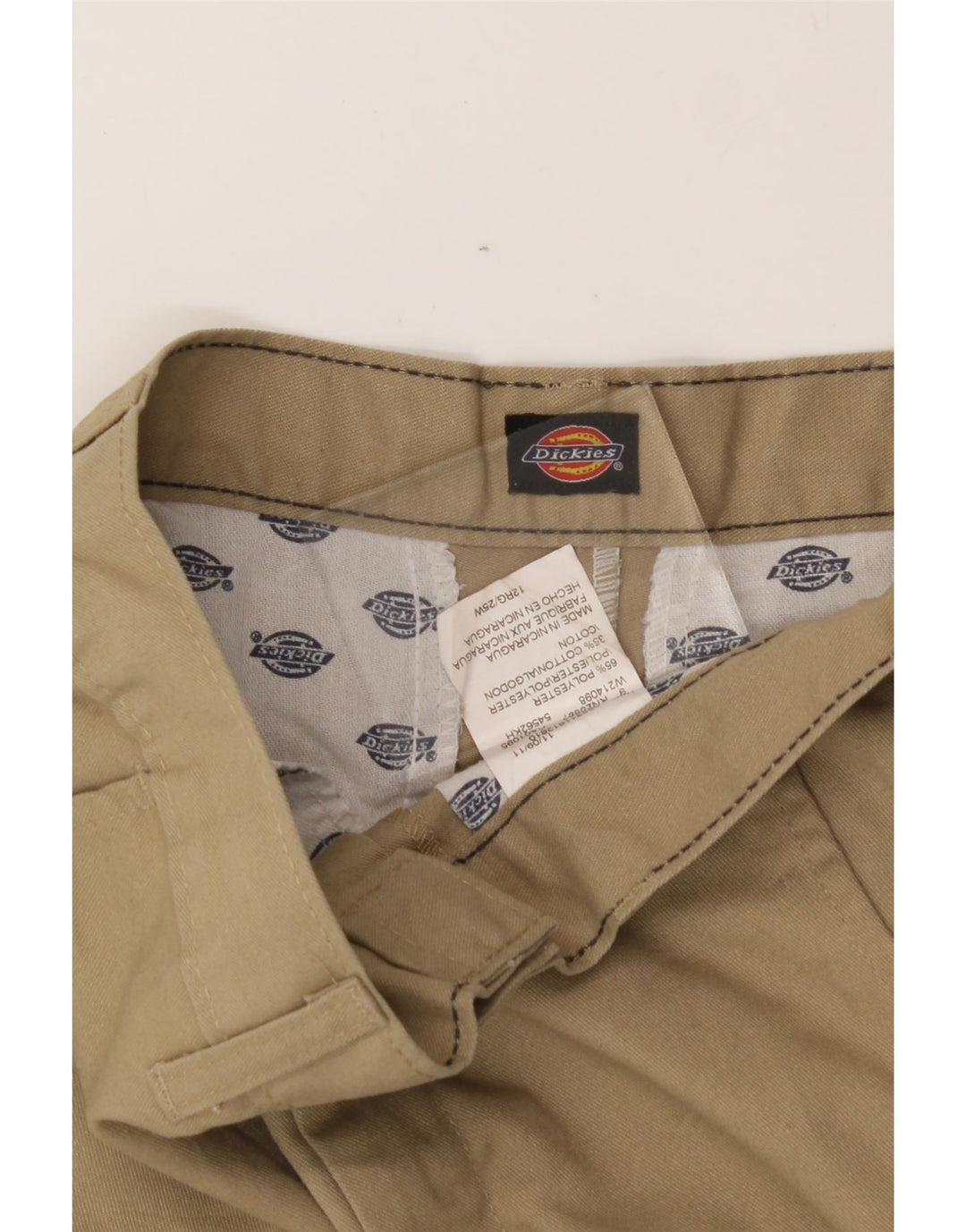 DICKIES Boys Chino Shorts 11-12 Years W26 Beige Cotton Vintage Dickies and Second-Hand Dickies from Messina Hembry 