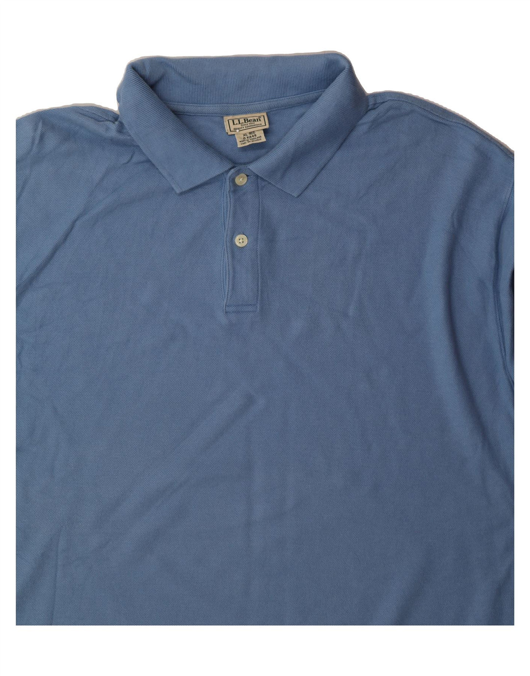L.L.BEAN Mens Polo Shirt XL Blue Cotton Vintage L.L.Bean and Second-Hand L.L.Bean from Messina Hembry 