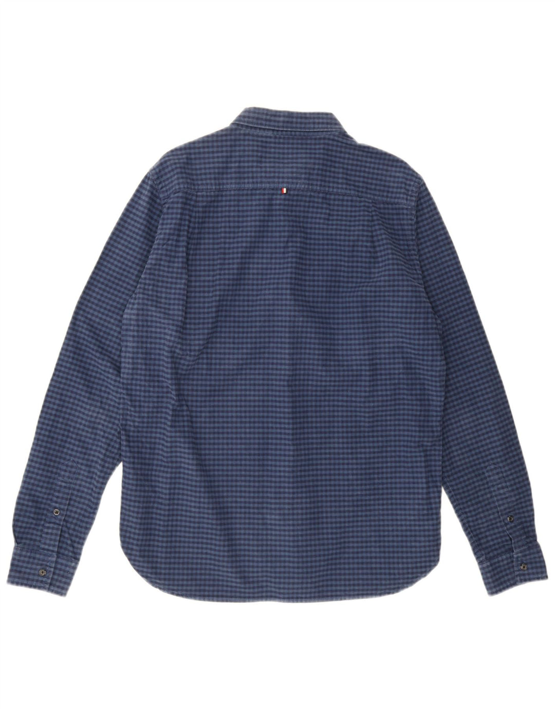Camisa masculina Superdry XL azul marinho algodão guingão
