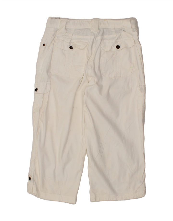LEE Womens Straight Capri Trousers US 12 Large W30 L19 White Cotton Vintage Lee and Second-Hand Lee from Messina Hembry 