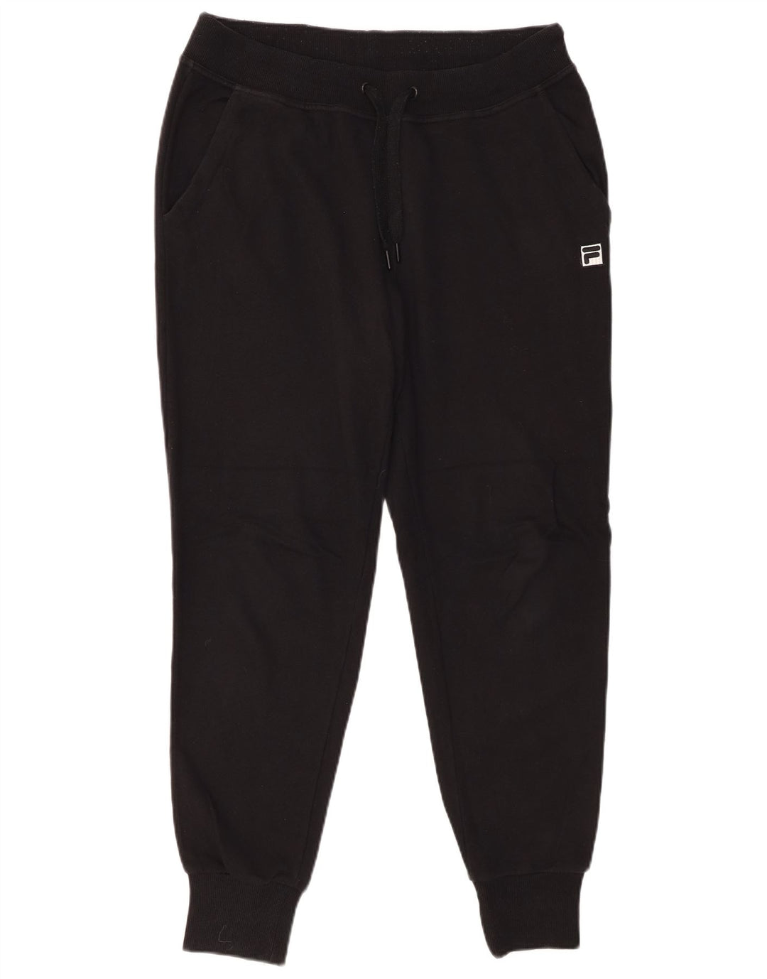 Calça de treino feminina FILA Joggers UK 14 médio preto algodão