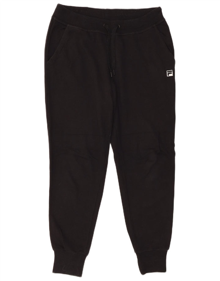 Calça de treino feminina FILA Joggers UK 14 médio preto algodão