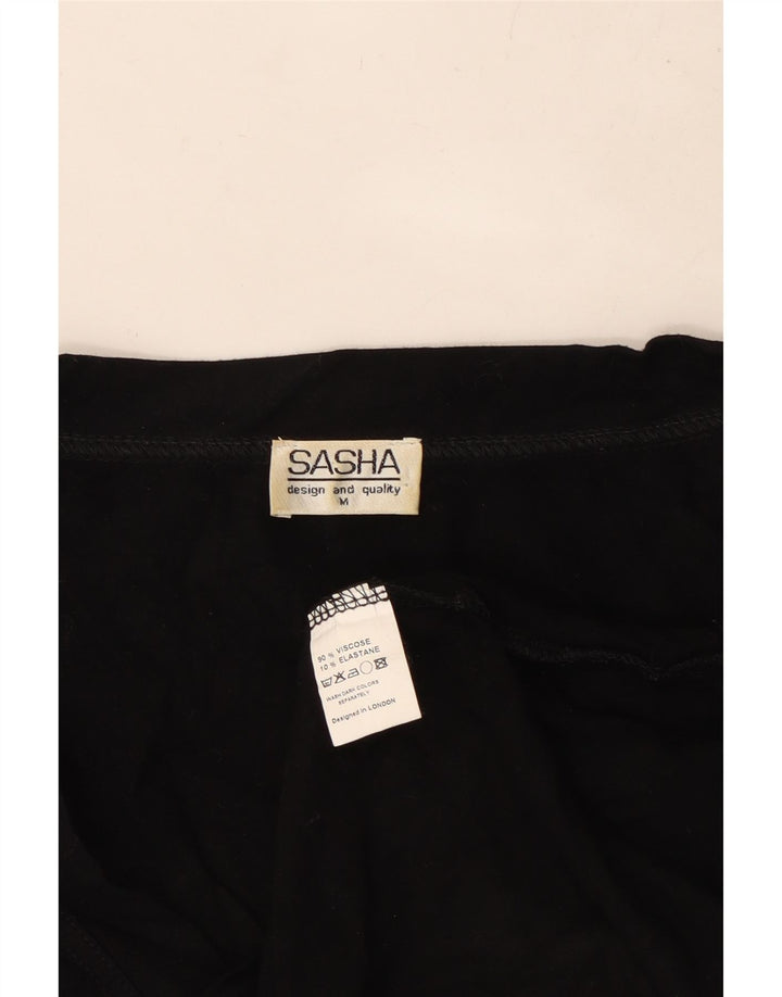 Blusa cropped feminina SASHA UK 12 viscose preta média