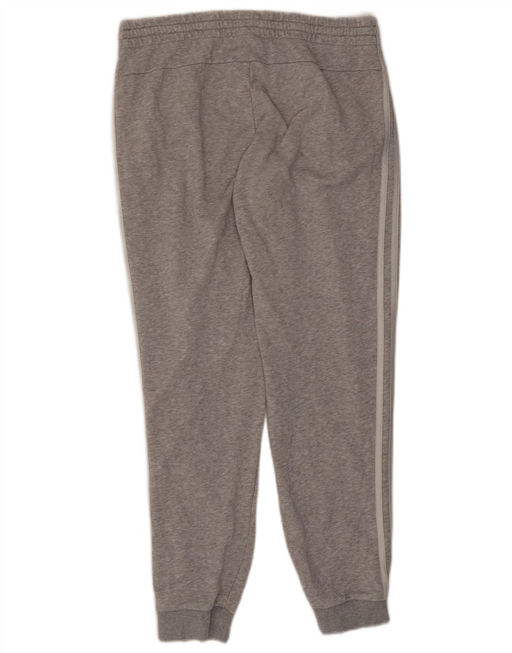 Adidas Calças de treino femininas joggers grandes cinza