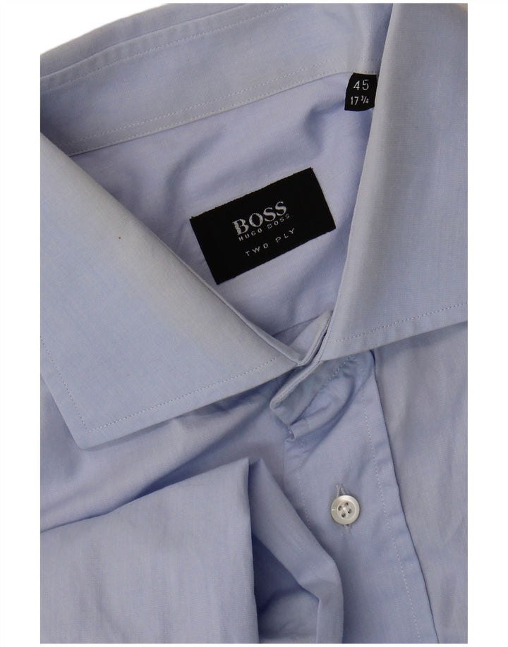 Camisa masculina Hugo Boss tamanho 45 17 1/2 XL azul