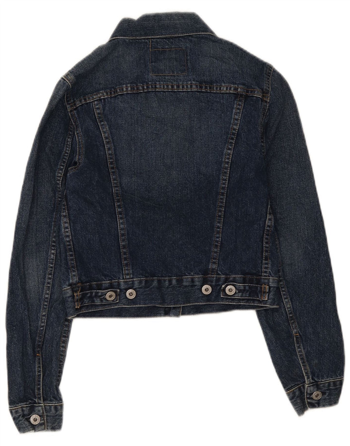 Jaqueta jeans feminina Replay UK 8 algodão azul pequeno